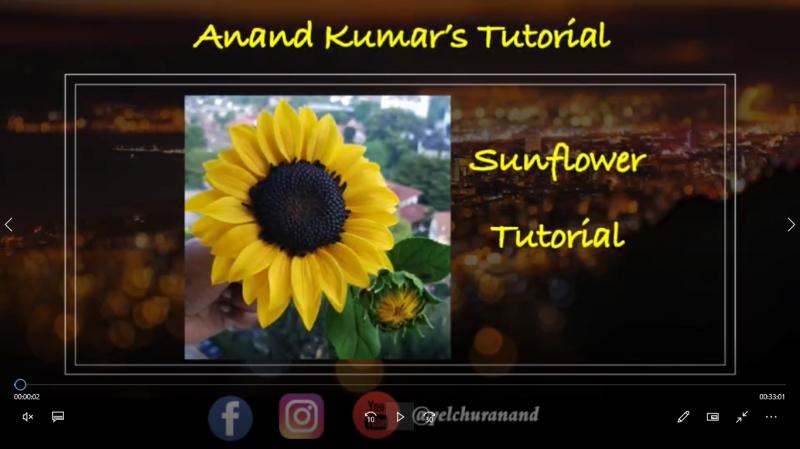 Sunflower Tutorial